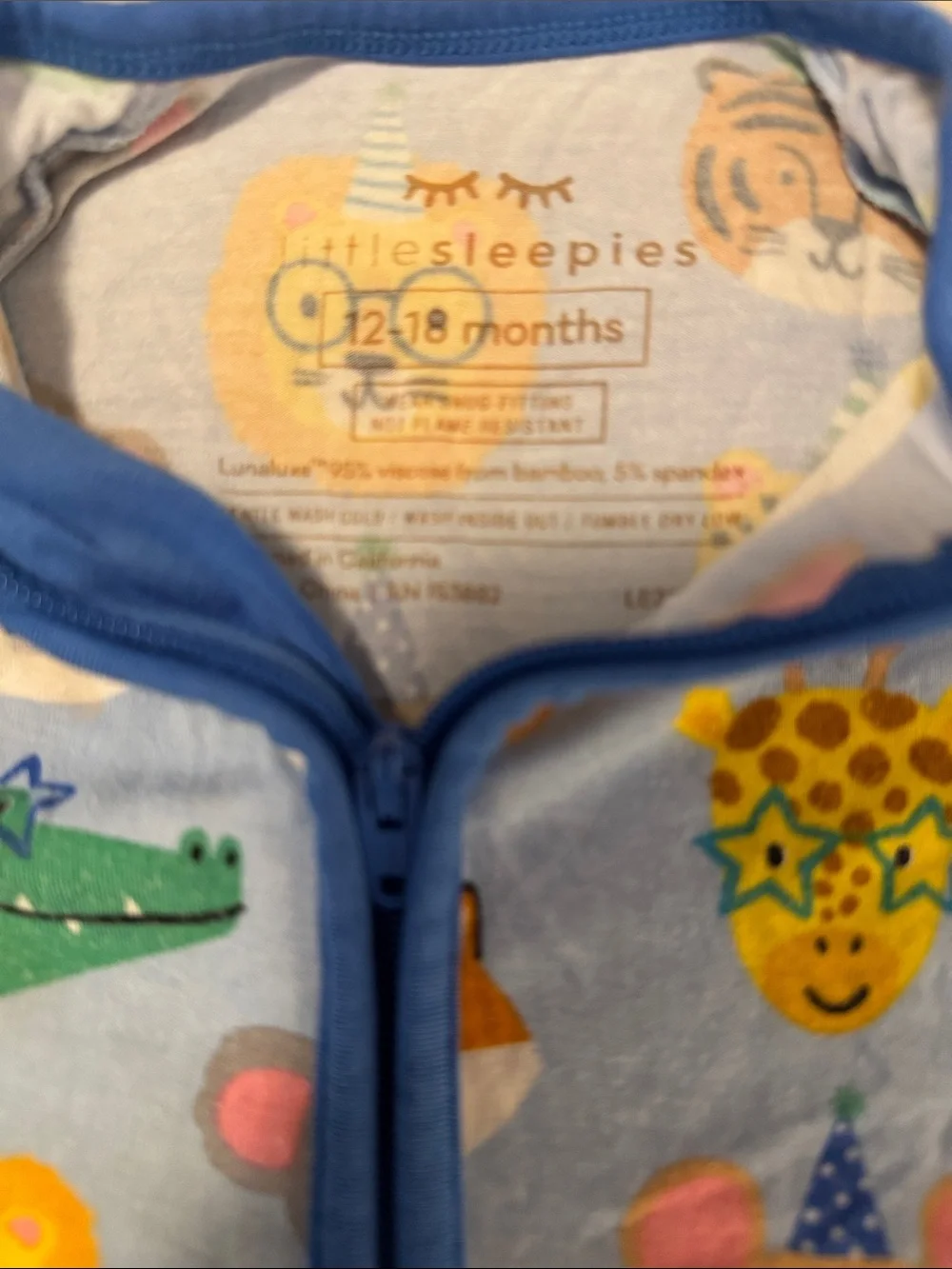 Little Sleepies pajamas size 12-18 months
